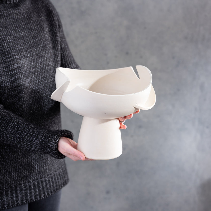 Jenny Poston - Waste Naught Vessel, Pedestal Bowl Day in the Life Gallery and Design Studio