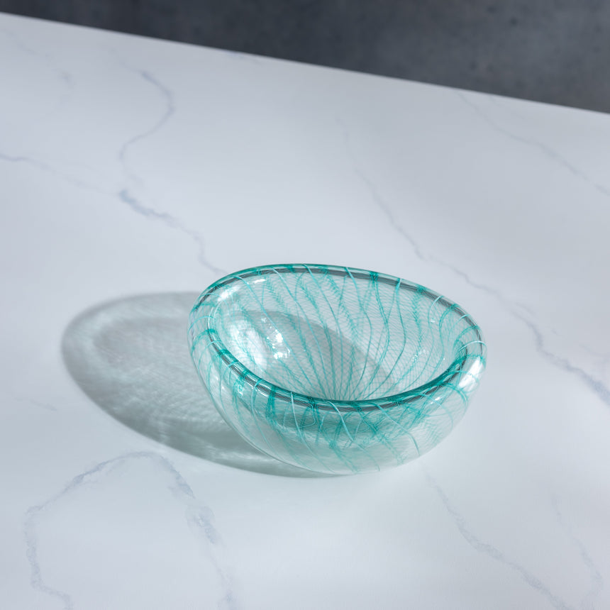 John Geci - Aqua Eclipse Bowl Glass Bowl Day in the Life Gallery