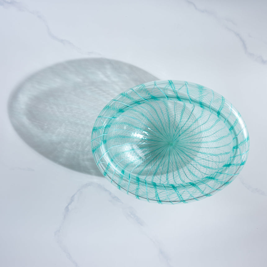 John Geci - Aqua Eclipse Bowl Glass Bowl Day in the Life Gallery