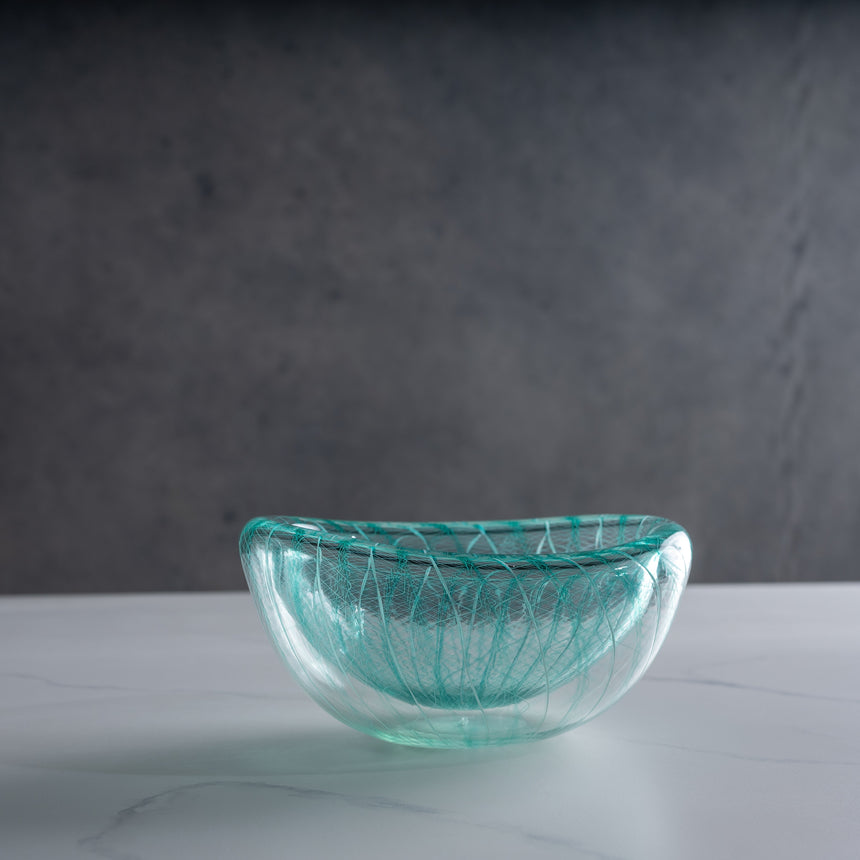 John Geci - Aqua Eclipse Bowl Glass Bowl Day in the Life Gallery