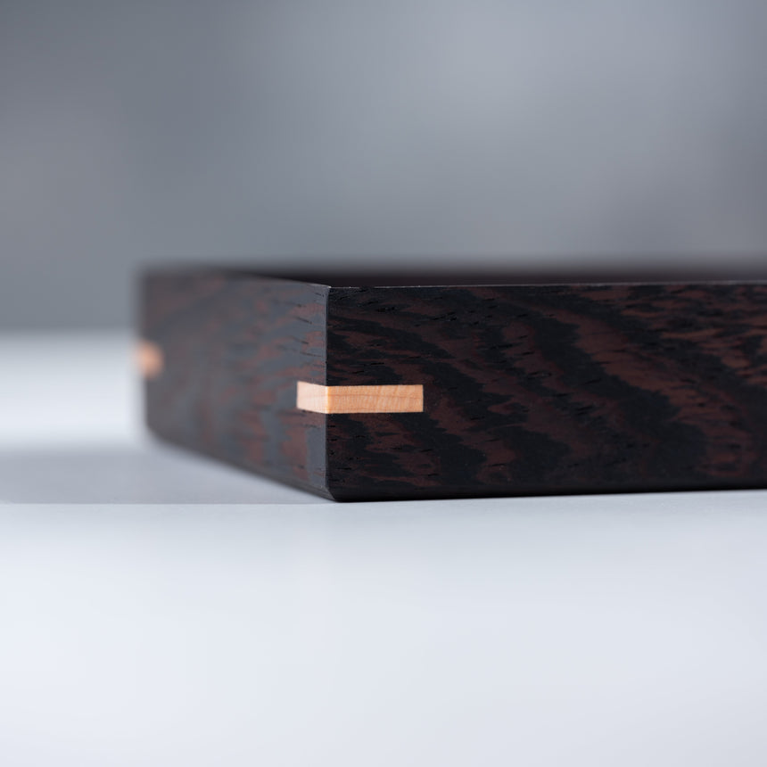 John Henry Souza - Medium Wenge/Maple Wooden Tray Wood Tray Day in the Life Gallery