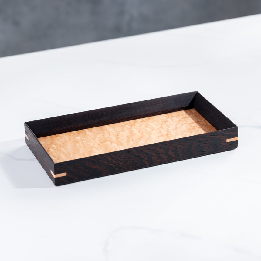 John Henry Souza - Medium Wenge/Maple Wooden Tray Wood Tray Day in the Life Gallery