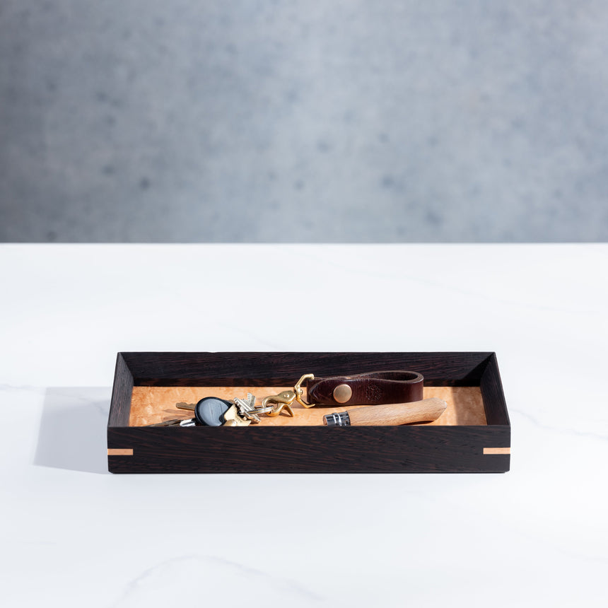 John Henry Souza - Medium Wenge/Maple Wooden Tray Wood Tray Day in the Life Gallery