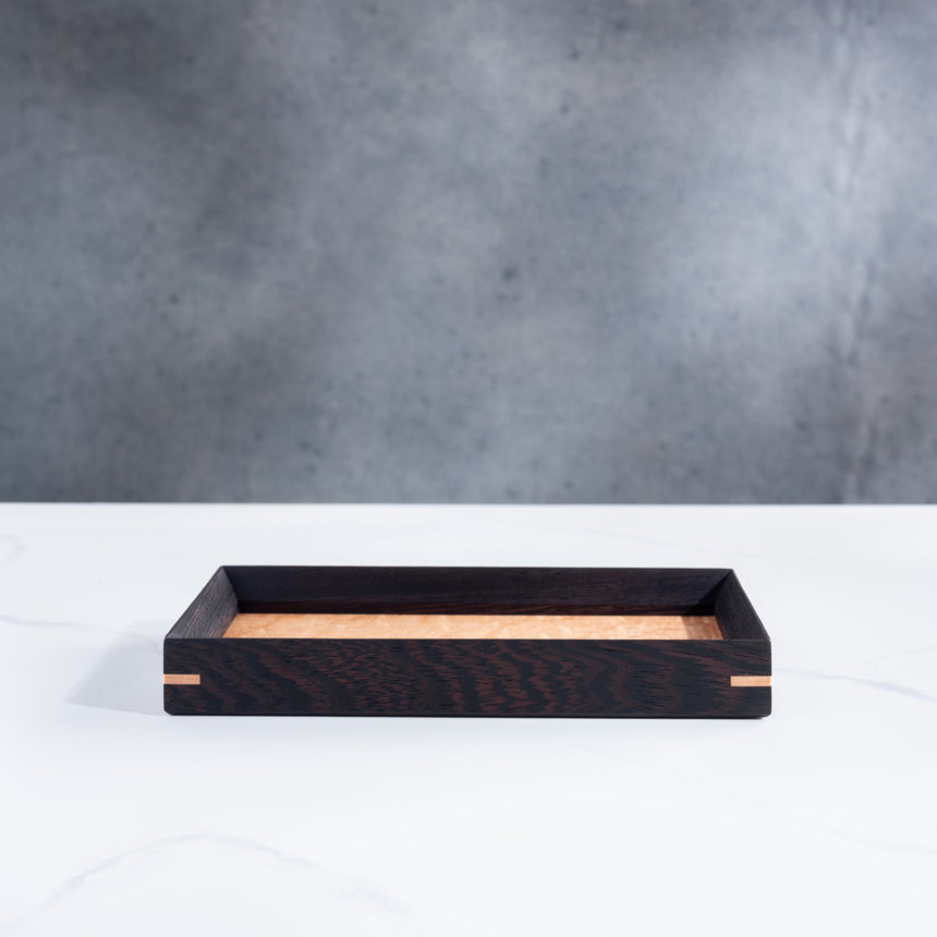 John Henry Souza - Medium Wenge/Maple Wooden Tray Wood Tray Day in the Life Gallery
