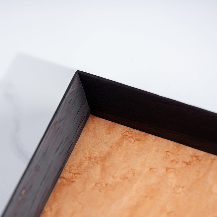 John Henry Souza - Medium Wenge/Maple Wooden Tray Wood Tray Day in the Life Gallery