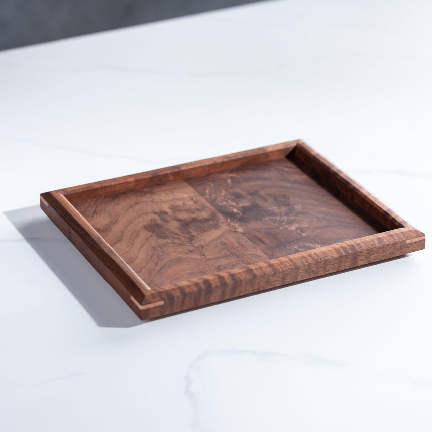 John Henry Souza - Walnut/Anigre Tray Wood Tray Day in the Life Gallery