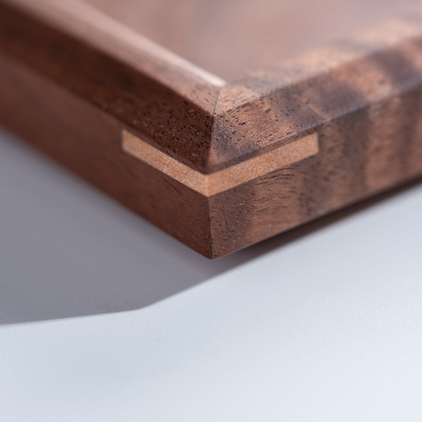 John Henry Souza - Walnut/Anigre Tray Wood Tray Day in the Life Gallery