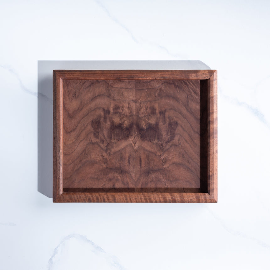 John Henry Souza - Walnut/Anigre Tray Wood Tray Day in the Life Gallery