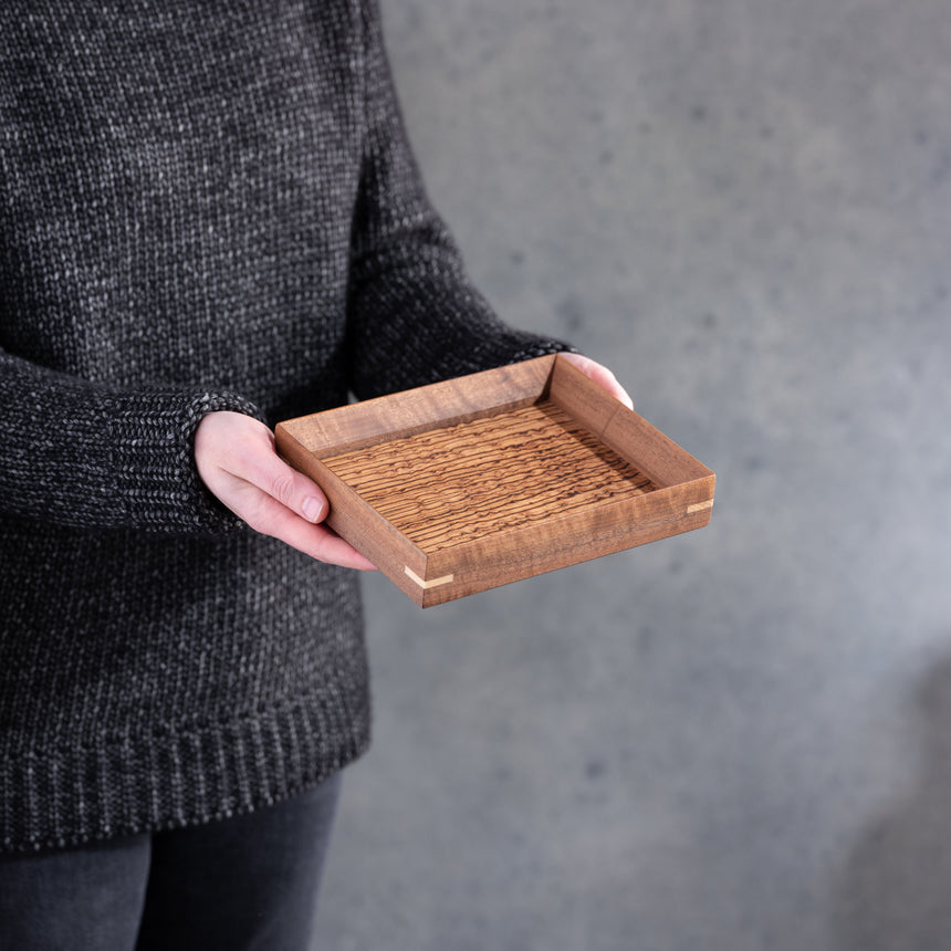 John Henry Souza - Walnut/Zebra Wood Tray Wood Tray Day in the Life Gallery