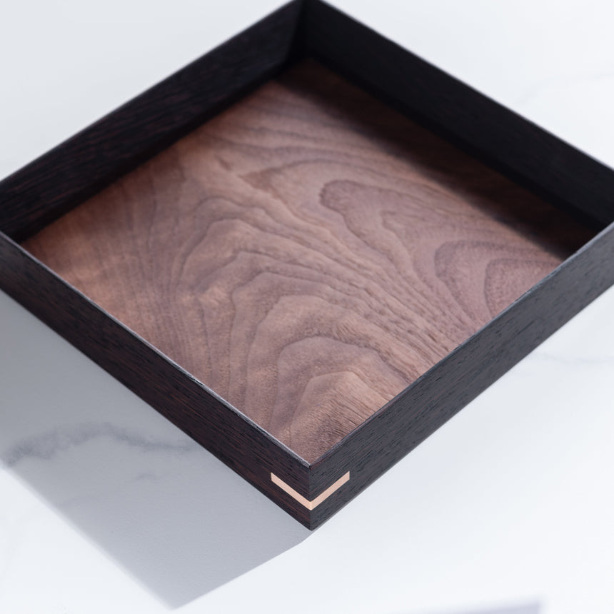 John Henry Souza - Wenge/Walnut Tray Wood Tray Day in the Life Gallery