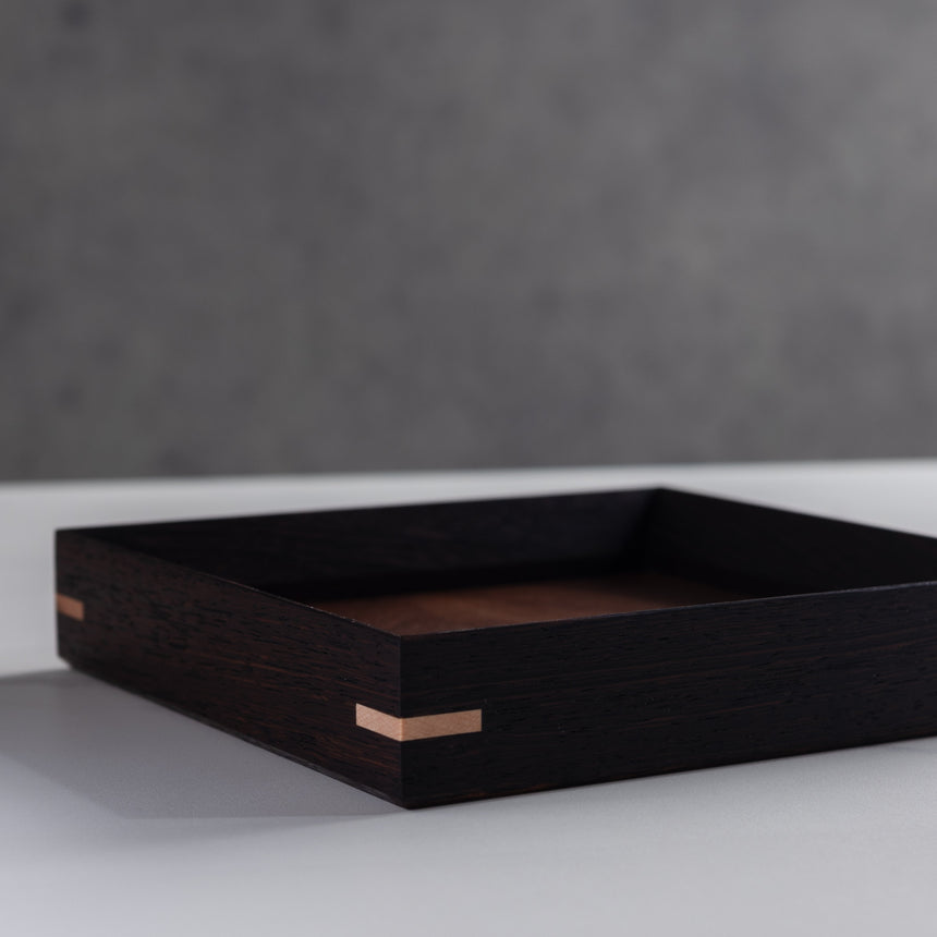 John Henry Souza - Wenge/Walnut Tray Wood Tray Day in the Life Gallery
