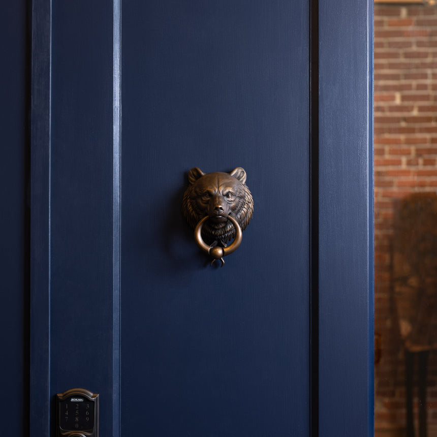 Karl Sanders - Bronze Bear Door Knocker (small) Door Knocker Day in the Life Gallery