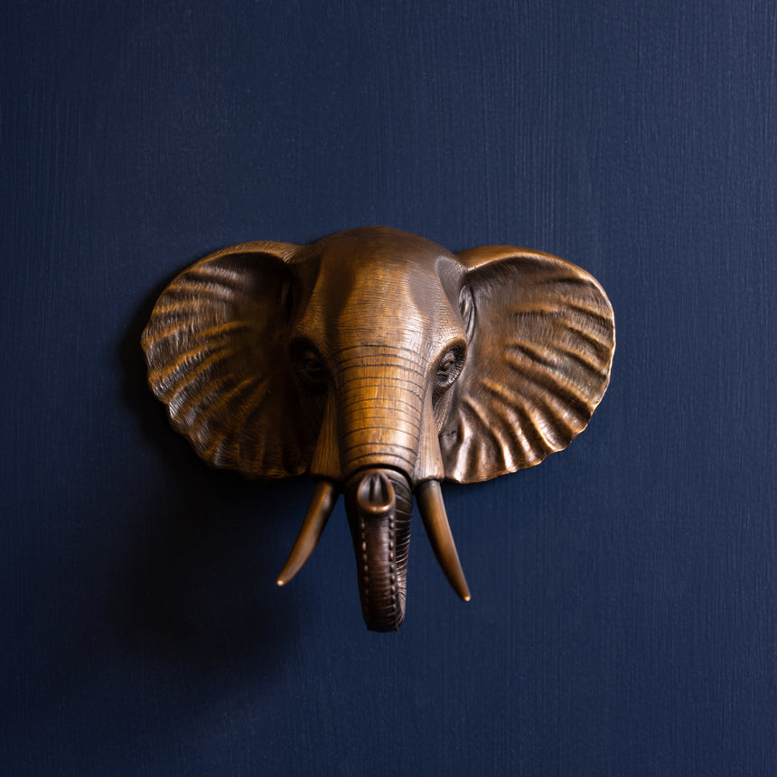 Karl Sanders - Bronze Elephant Door Knocker (small) Door Knocker Day in the Life Gallery 