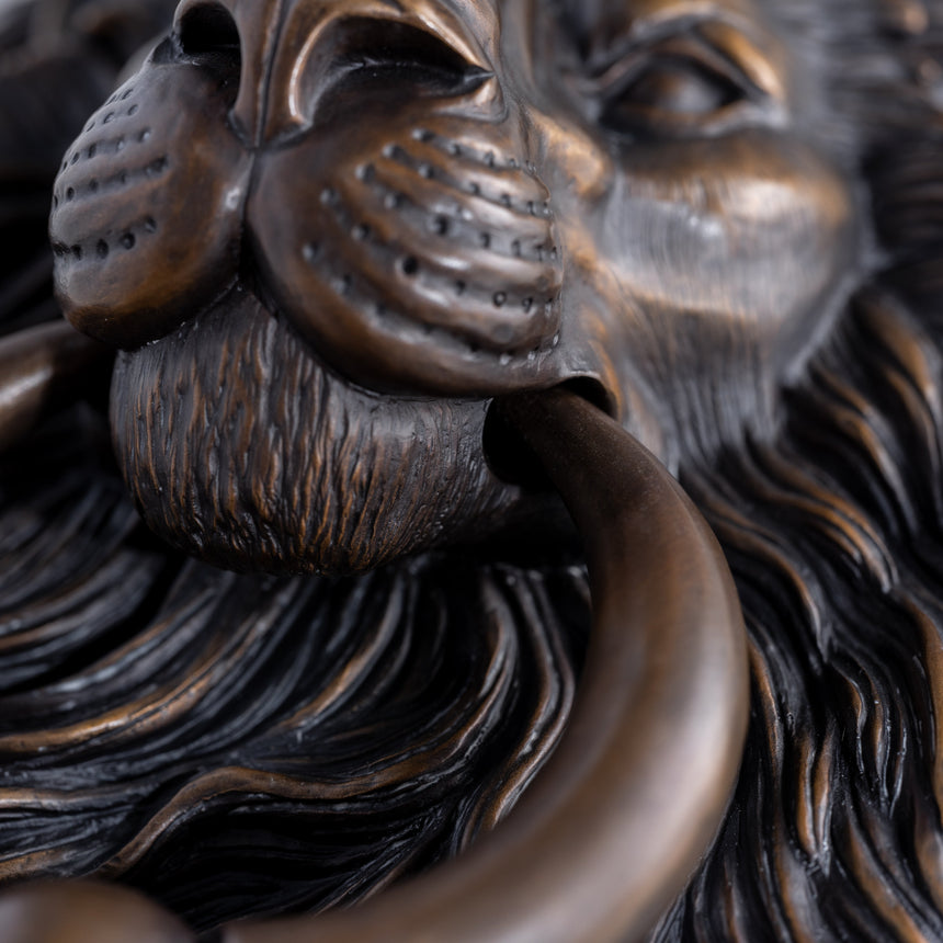 Karl Sanders - Bronze Lion Door Knocker (Large) Door Knocker Day in the Life Gallery
