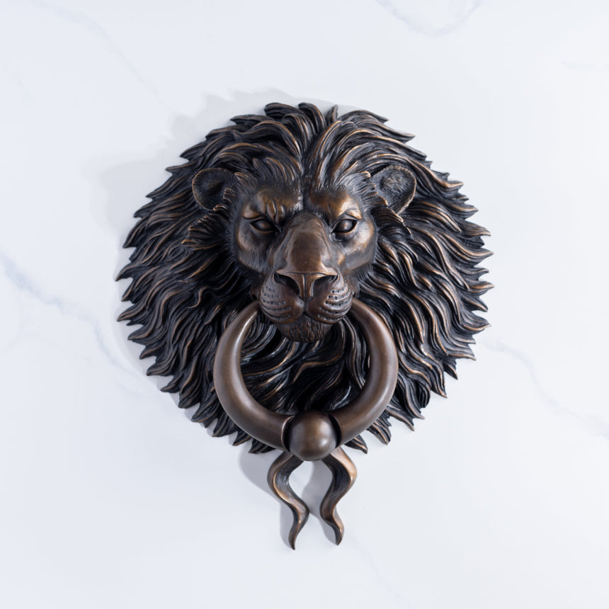 Karl Sanders - Bronze Lion Door Knocker (Large) Door Knocker Day in the Life Gallery 