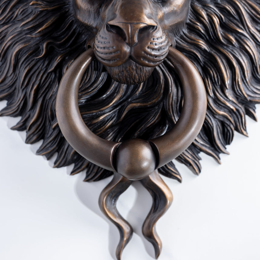 Karl Sanders - Bronze Lion Door Knocker (Large) Door Knocker Day in the Life Gallery