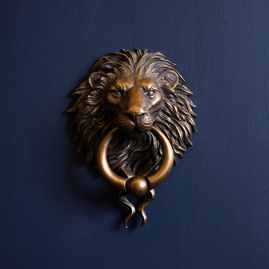 Karl Sanders - Bronze Lion Door Knocker (small) Door Knocker Day in the Life Gallery