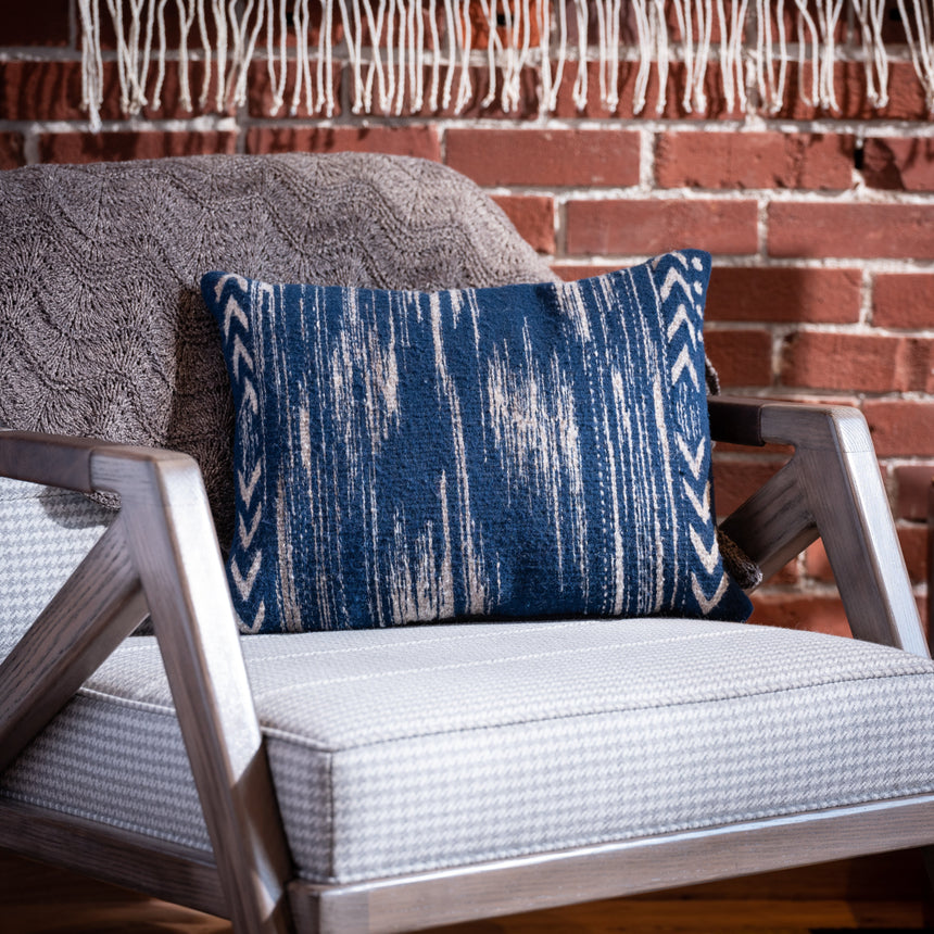 Laura Bautista - Blue Natural Pillow Pillow Day in the Life Gallery