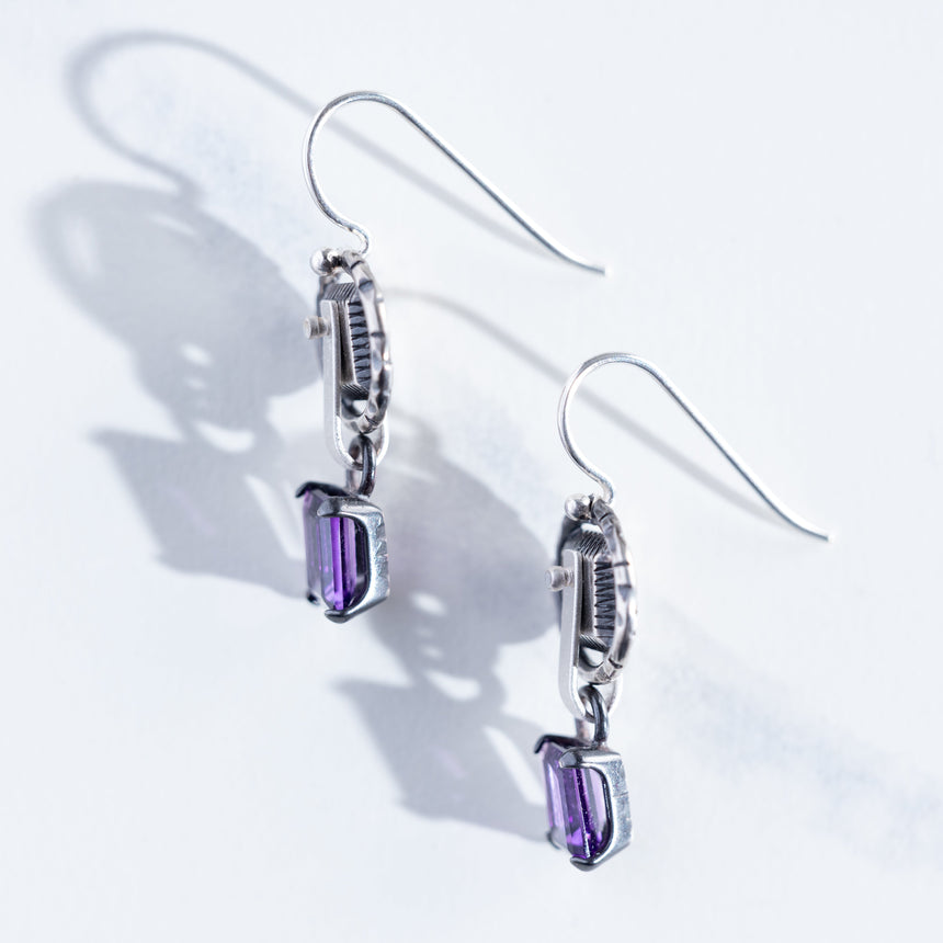 Madeleine Moore - Industry Amethyst Earrings Earring Day in the Life Gallery