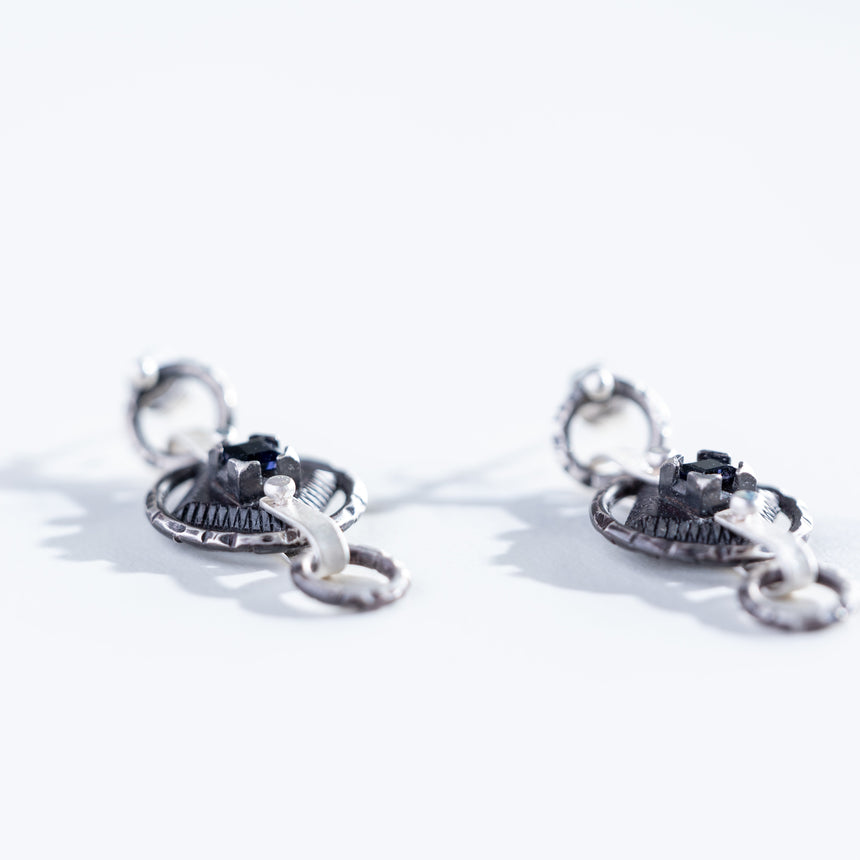 Madeleine Moore - Industry Iolite Triple Earrings Earring Day in the Life Gallery