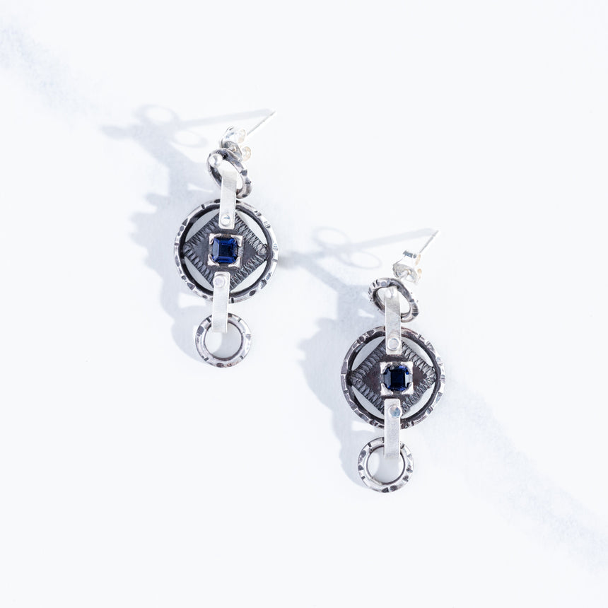 Madeleine Moore - Industry Iolite Triple Earrings Earring Day in the Life Gallery