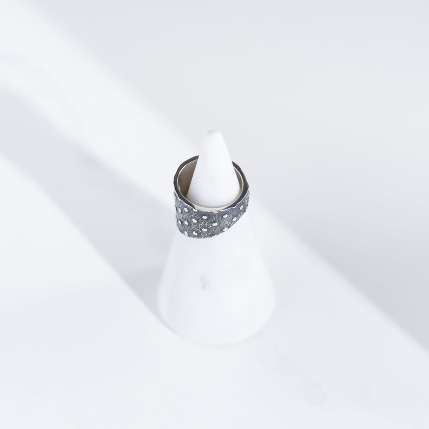 Marie-Hélène Rake - Oxidized Polka Dot Ring Ring Day in the Life Gallery