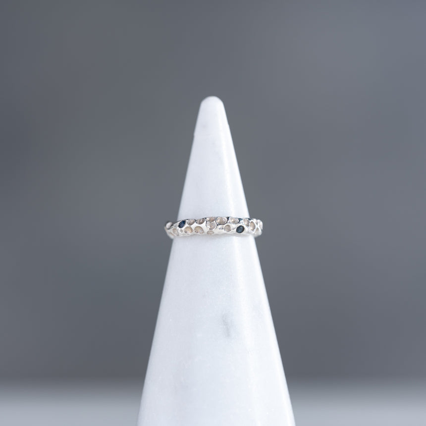 Marie-Hélène Rake - Sterling Silver and Sapphire Ring Ring Day in the Life Gallery