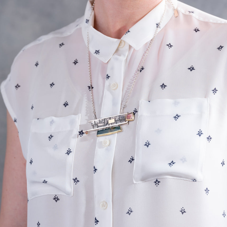 Marie-Hélène Rake - Sunstone and Jasper Necklace Necklace Day in the Life Gallery