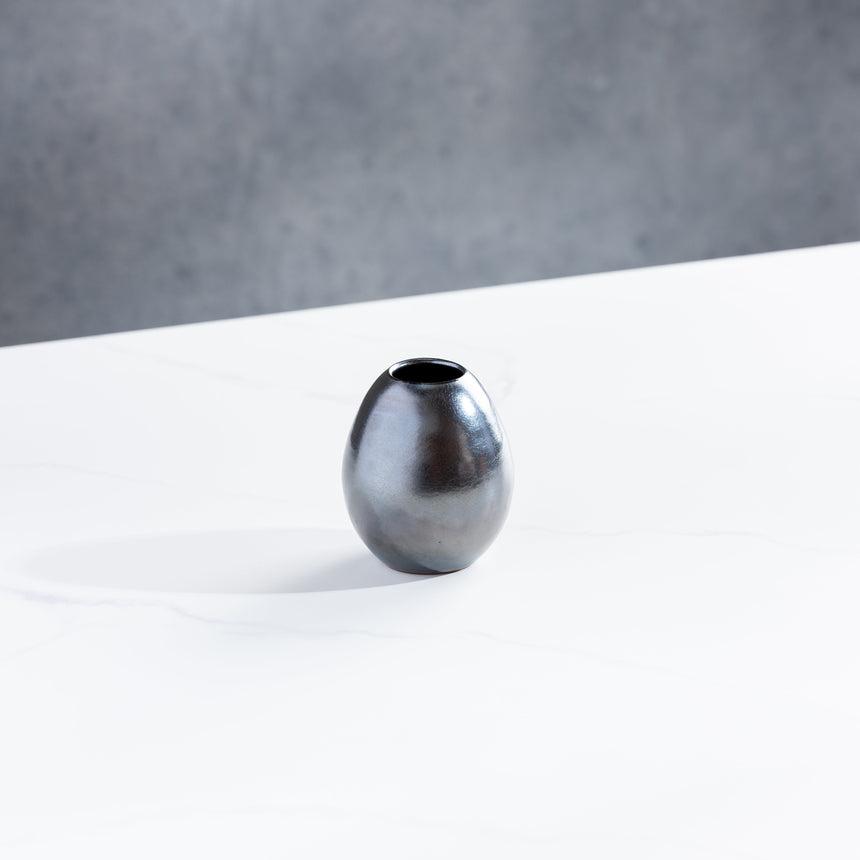 Michael Newsome - Egg Bud Vase Ceramic Vessel Day in the Life Gallery and Design Studio