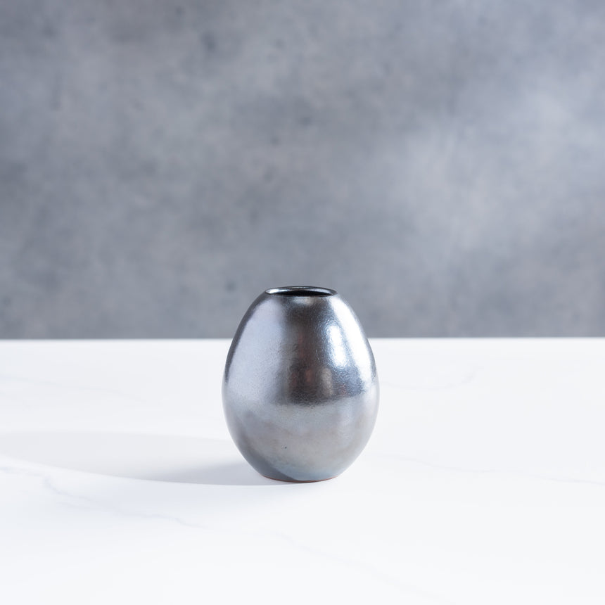 Michael Newsome - Egg Bud Vase Ceramic Vessel Day in the Life Gallery and Design Studio