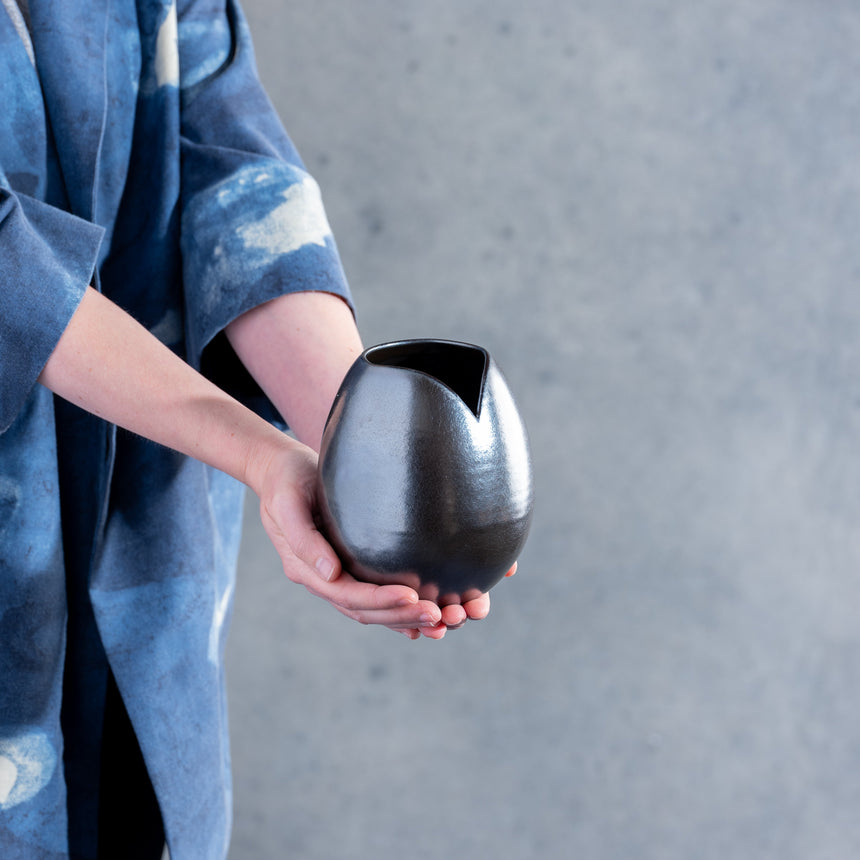 Michael Newsome - Egg Bud Vase Ceramic Vessel Day in the Life Gallery and Design Studio