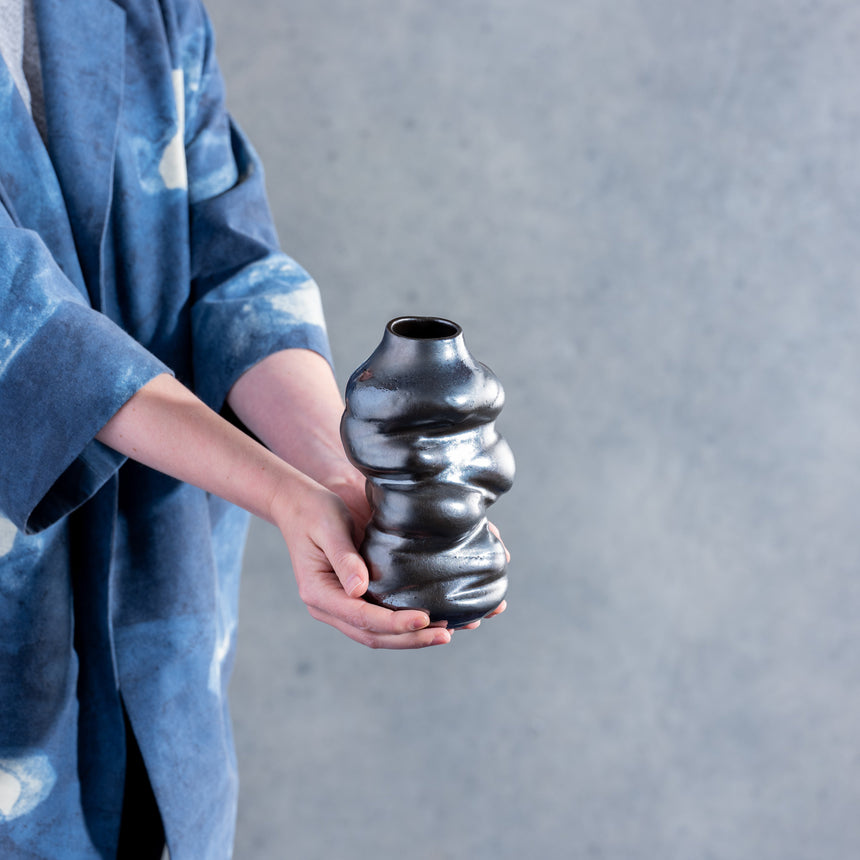 Michael Newsome - Molten Vessel Ceramic Vessel Day in the Life Gallery and Design Studio