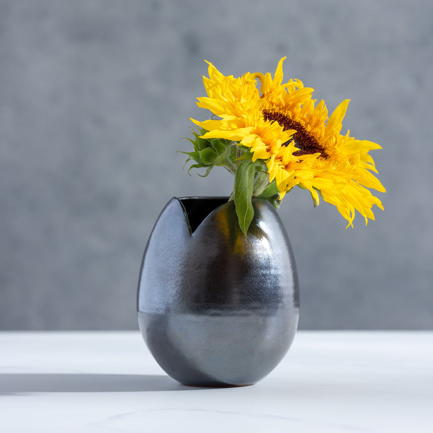 Michael Newsome - Neckline Vase Ceramic Vessel Day in the Life Gallery and Design Studio