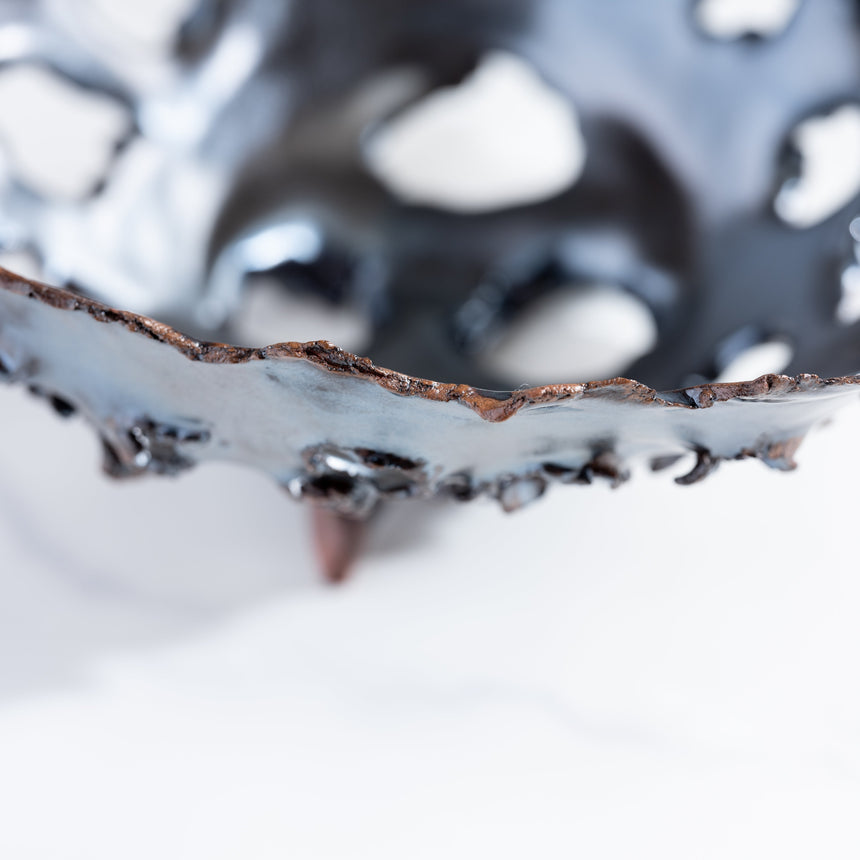 Michael Newsome - Perforated Bowl Ceramic Bowl Day in the Life Gallery and Design Studio