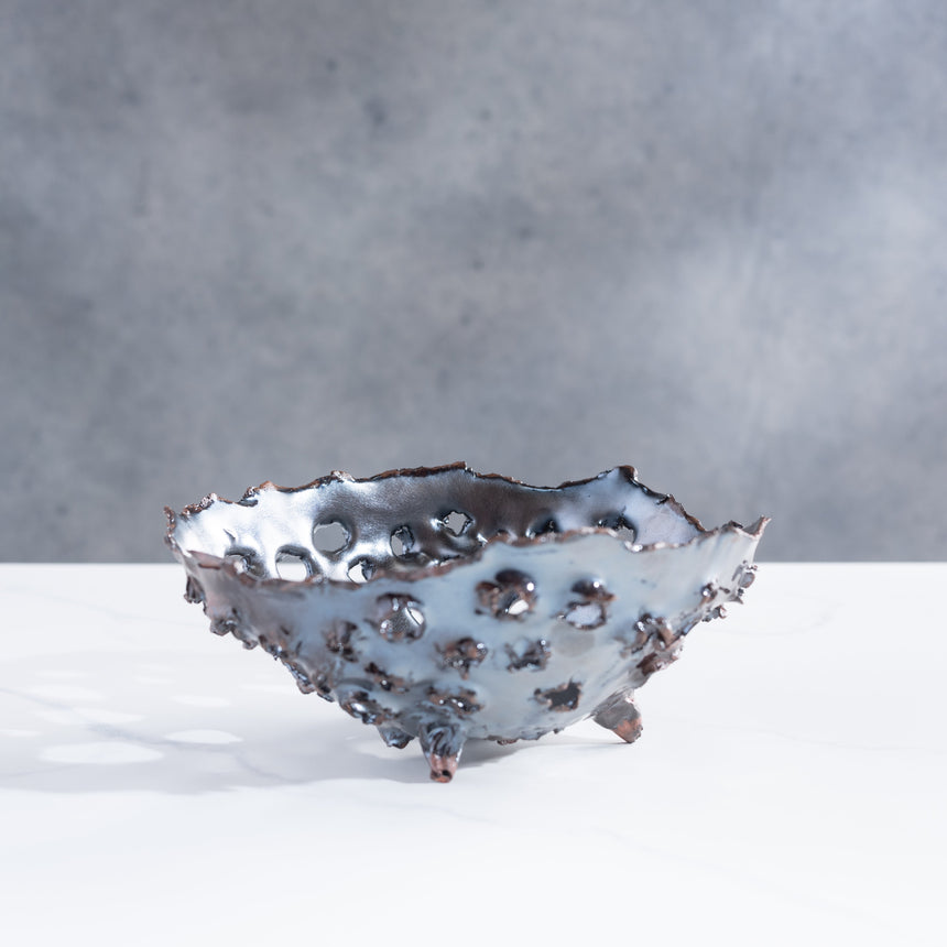 Michael Newsome - Perforated Bowl Ceramic Bowl Day in the Life Gallery and Design Studio
