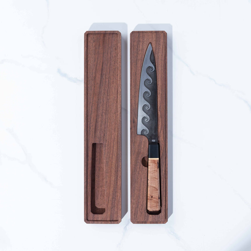 Nat Stien - “Waving Ferns” Wa handle Gyuto Knife Day in the Life Gallery