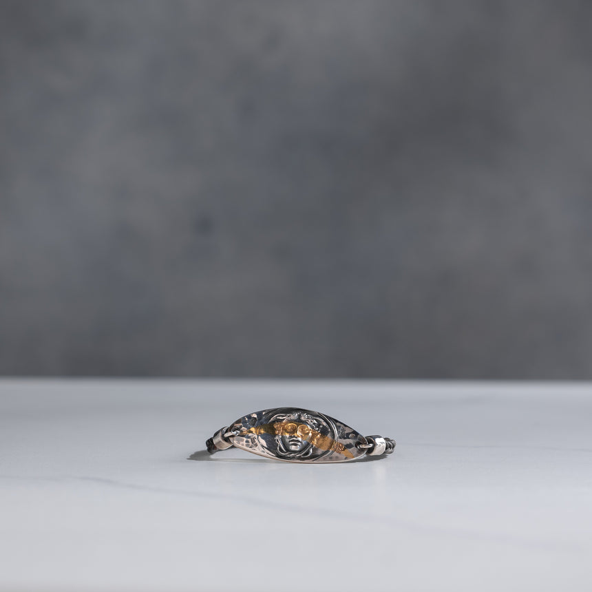Olithica - Silver and Gold Medusa Bracelet Silver Bracelet Day in the Life Gallery