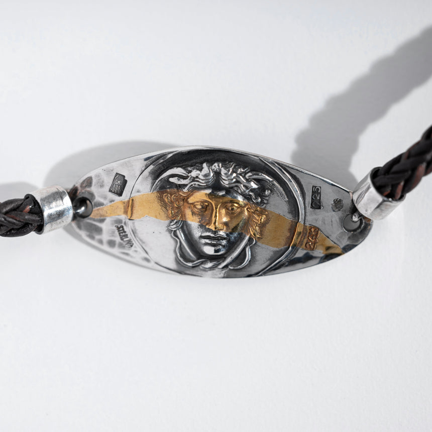 Olithica - Silver and Gold Medusa Bracelet Silver Bracelet Day in the Life Gallery