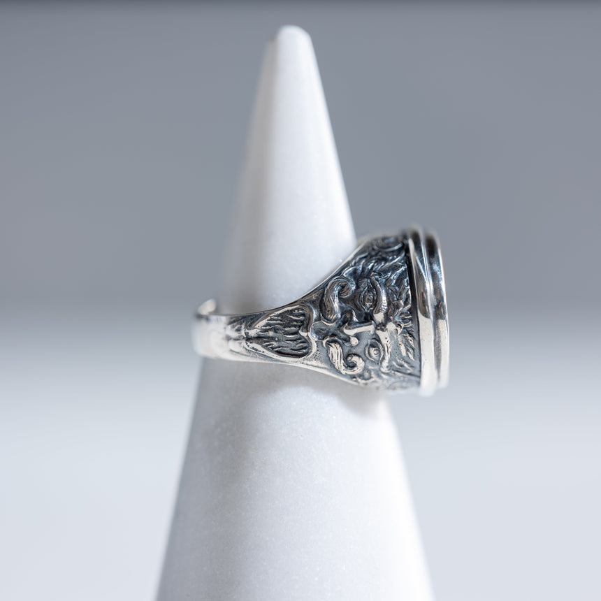 Olithica - Silver and Jasper Hermes Ring Silver Ring Day in the Life Gallery