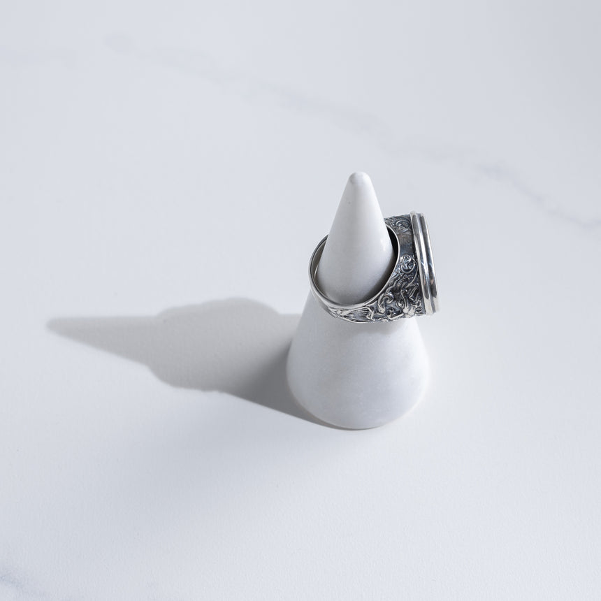 Olithica - Silver and Jasper Hermes Ring Silver Ring Day in the Life Gallery