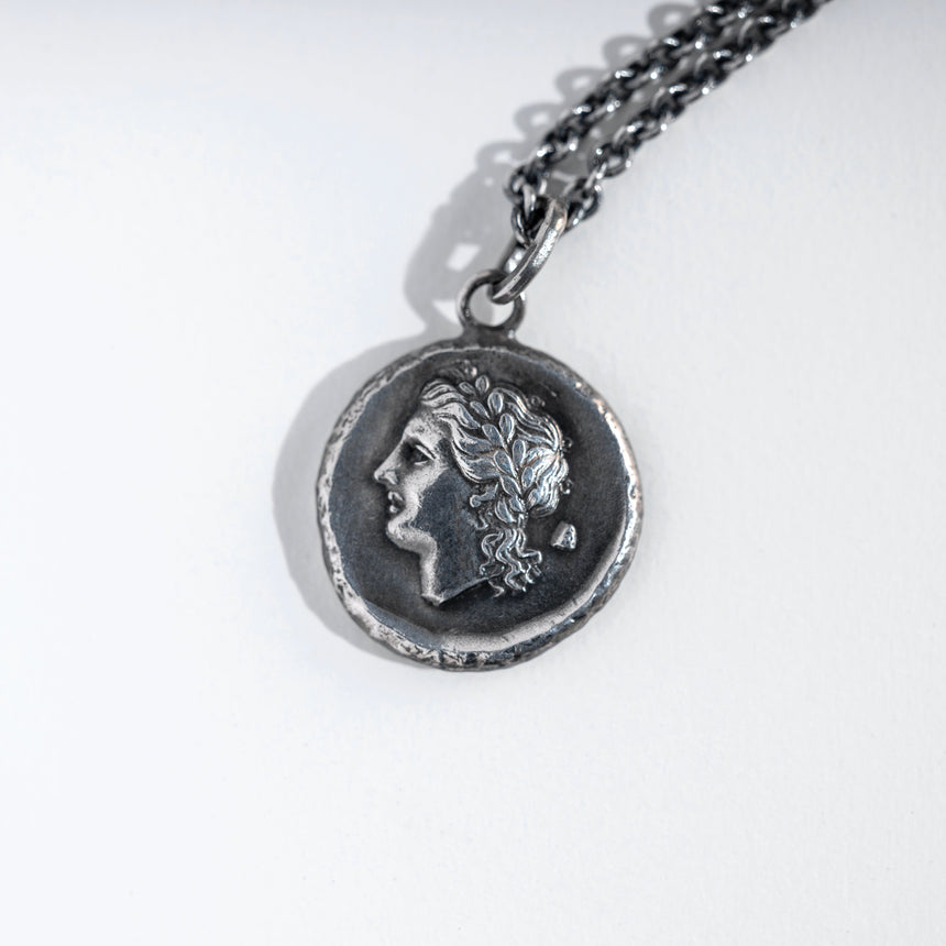 Olithica - Silver Apollo Pendant Silver Pendant Necklace Day in the Life Gallery 