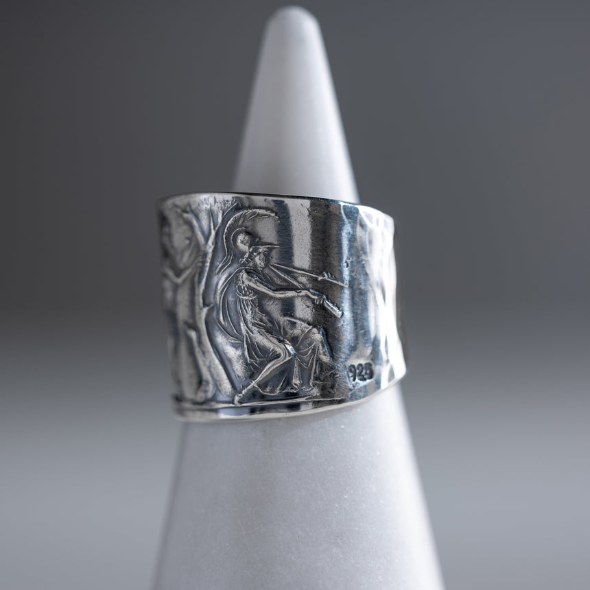 Olithica - Silver Athena Ring Silver Ring Day in the Life Gallery 