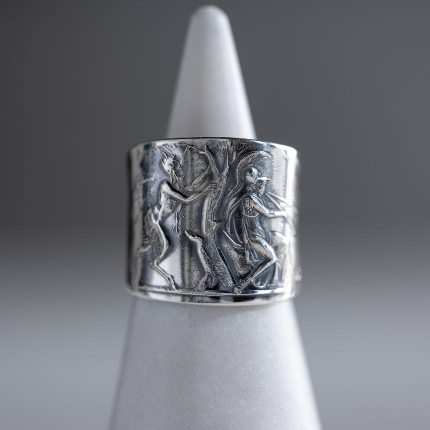 Olithica - Silver Athena Ring Silver Ring Day in the Life Gallery 