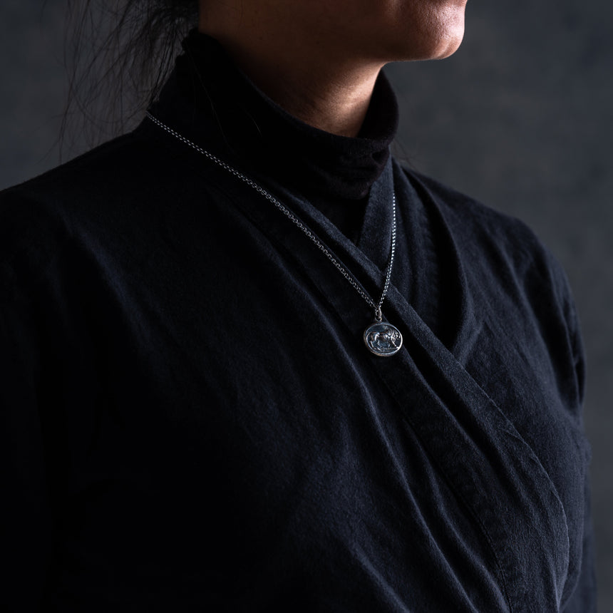 Olithica - Silver Lion Pendant Silver Pendant Necklace Day in the Life Gallery
