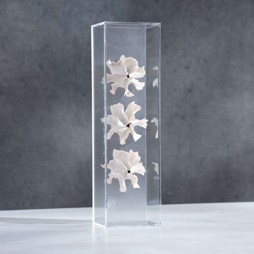 Sally Squire - Triple Scute (White) Sculpture Day in the Life Gallery and Design Studio