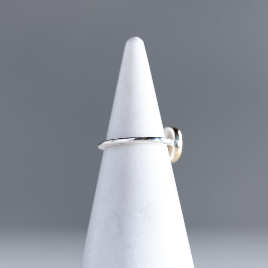 Sara Thompson - Beige Sapphire Ring Ring Day in the Life Gallery and Design Studio
