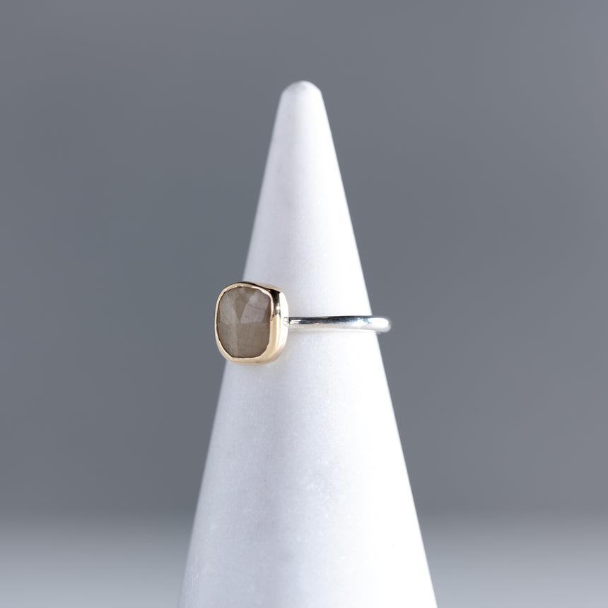 Sara Thompson - Beige Sapphire Ring Ring Day in the Life Gallery and Design Studio