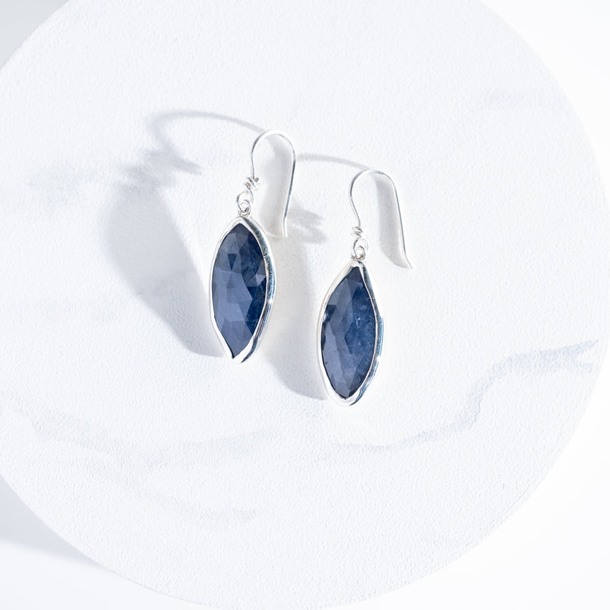 Sara Thompson - Blue Sapphire Earrings Earring Day in the Life Gallery