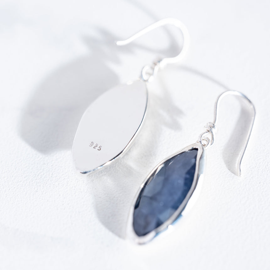 Sara Thompson - Blue Sapphire Earrings Earring Day in the Life Gallery