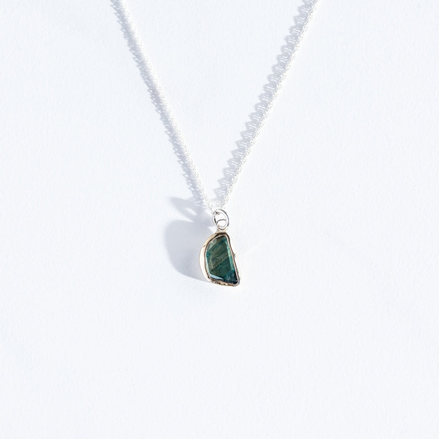 Sara Thompson - Blue/Green Sapphire Necklace Necklace Day in the Life Gallery